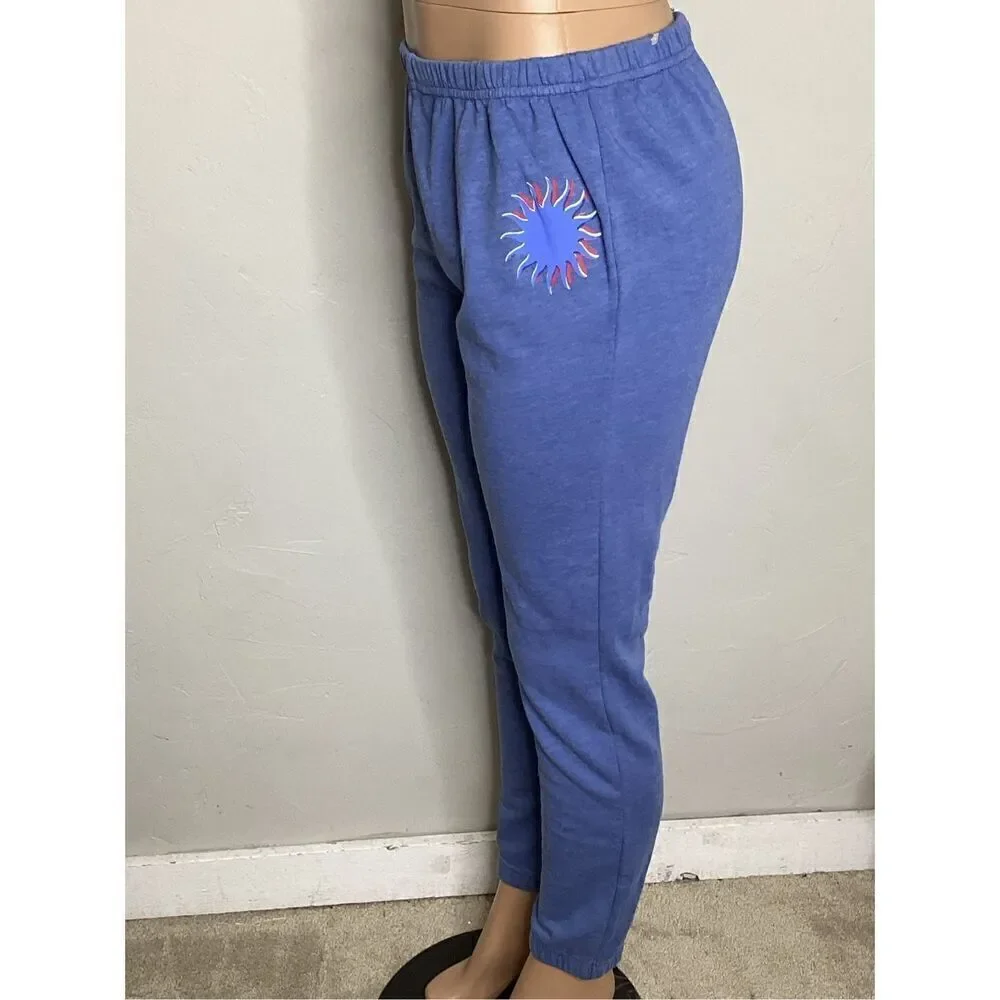 New. WILDFOX light blue sweatpants. Small. Retails $118